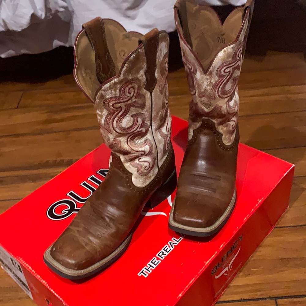 Arias -Quickdraw Square Toe Boots - image 1